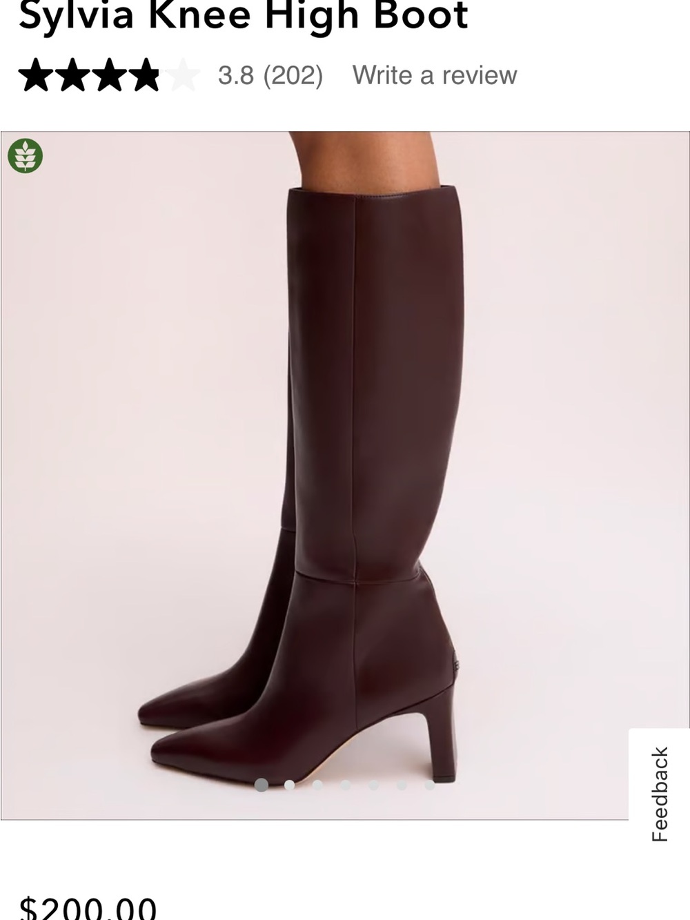 Sam Edelman Knee High Boot — Pecan Brown